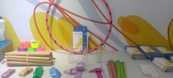 Oficina de ginástica rítmica — imagem do portfólio Esporte Fácil